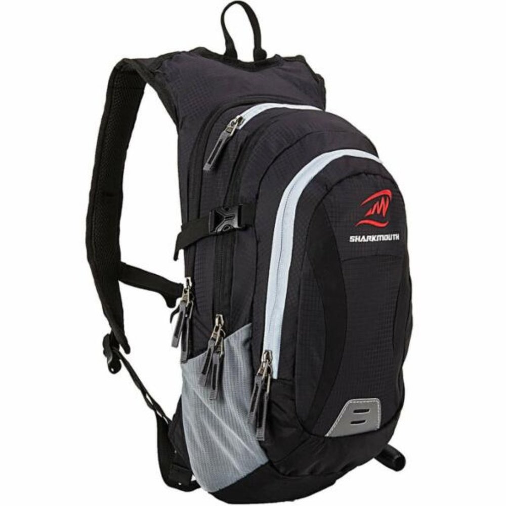 SharkMouth Hydration Backpack-Black and Gray